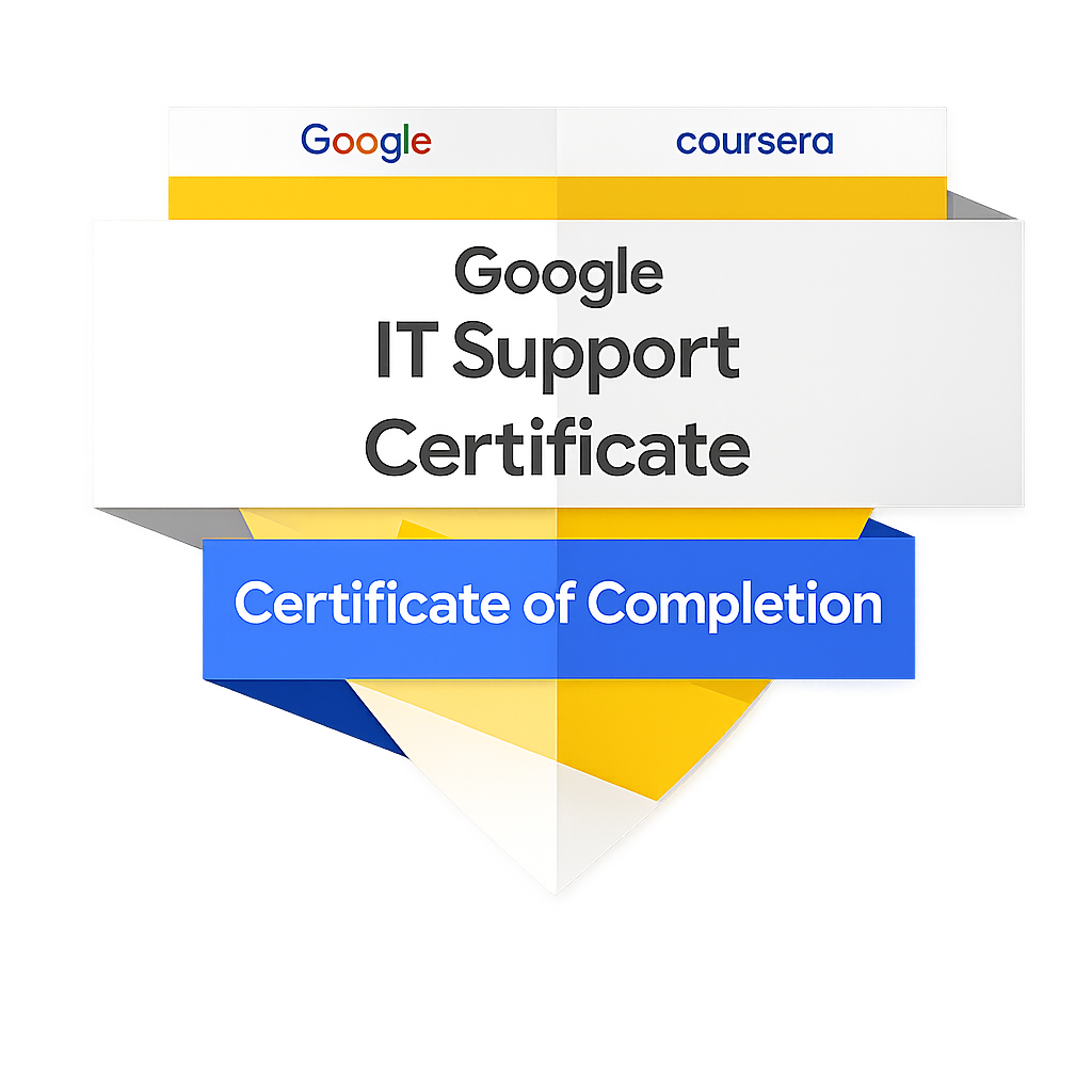Google IT Support Professional Certificate Badge